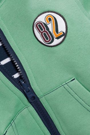 Green Reversible Zip Through Jacket (3mths-6yrs)